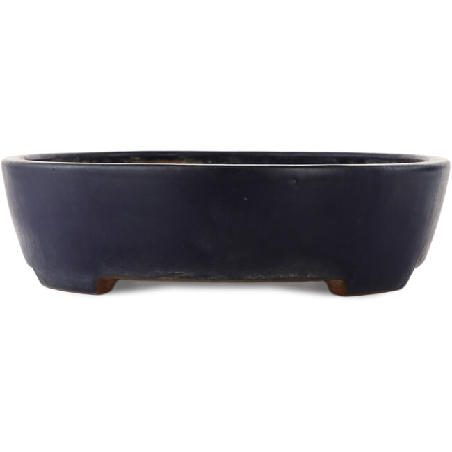 Maceta ovalada azul para bonsái de Yamafusa - 405 x 310 x 85 mm