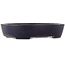 Pot à bonsaï ovale bleu de Yamafusa - 405 x 310 x 85 mm