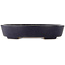 Pot à bonsaï ovale bleu de Yamafusa - 405 x 310 x 85 mm