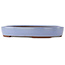 Pot à bonsaï ovale bleu de Yamaaki - 290 x 225 x 50 mm