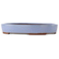Pot à bonsaï ovale bleu de Yamaaki - 290 x 225 x 50 mm