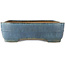 Rectangular blue bonsai pot by Yamafusa - 525 x 380 x 105 mm