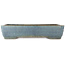 Rectangular blue bonsai pot by Yamafusa - 525 x 380 x 105 mm