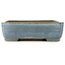 Rectangular blue bonsai pot by Yamafusa - 525 x 380 x 105 mm