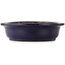 Oval blue bonsai pot by Kakuzan - 510 x 415 x 105 mm