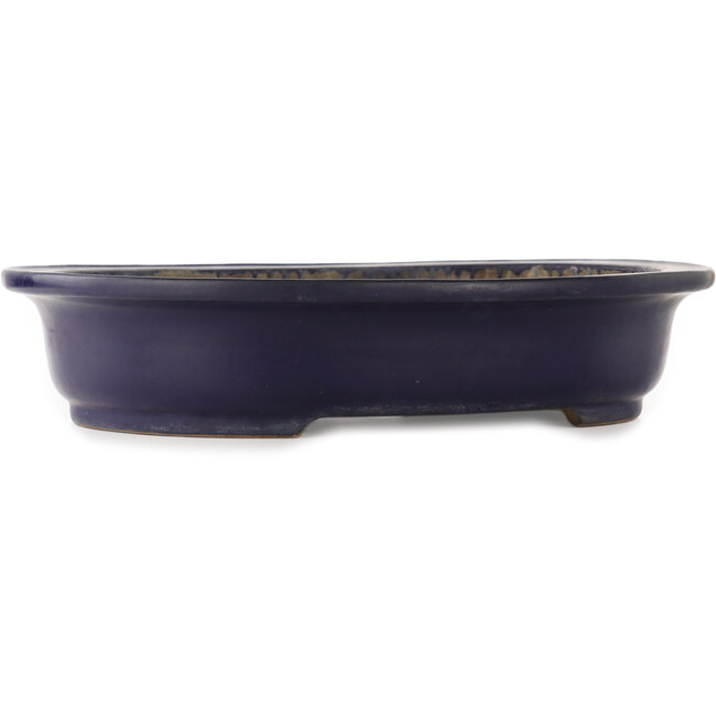 Ovale blauwe bonsai pot van Kakuzan - 510 x 415 x 105 mm