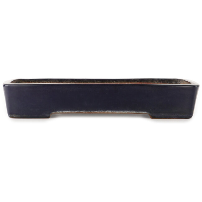 Rechthoekige blauwe bonsai pot van Yamafusa - 410 x 305 x 75 mm