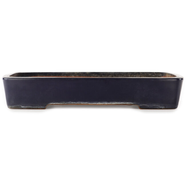 Vaso bonsai rettangolare blu di Yamafusa - 410 x 305 x 75 mm