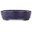 Ovale blauwe bonsai pot van Yamafusa - 405 x 310 x 80 mm