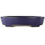 Pot à bonsaï ovale bleu de Yamafusa - 405 x 310 x 80 mm