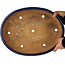 Pot à bonsaï ovale bleu de Yamafusa - 405 x 310 x 80 mm