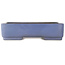 Maceta rectangular azul para bonsái de Hattori - 365 x 275 x 95 mm