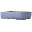 Maceta rectangular azul para bonsái de Hattori - 365 x 275 x 95 mm