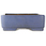 Maceta rectangular azul para bonsái de Hattori - 365 x 275 x 95 mm