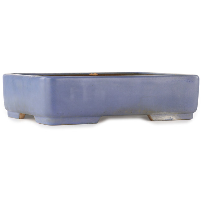 Vaso bonsai rettangolare blu di Hattori - 365 x 275 x 95 mm