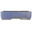 Maceta rectangular azul para bonsái de Hattori - 365 x 275 x 95 mm