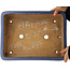 Maceta rectangular azul para bonsái de Hattori - 365 x 275 x 95 mm