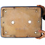 Pot à bonsaï rectangulaire bleu par Hattori - 365 x 275 x 95 mm