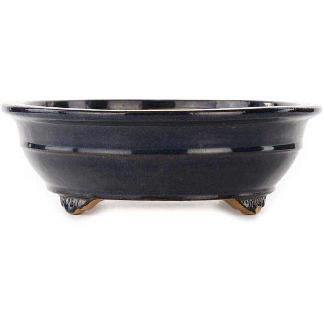 Vaso bonsai ovale blu di Reiho - 425 x 320 x 95 mm