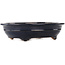 Oval blue bonsai pot by Reiho - 425 x 320 x 95 mm