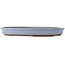 Oval blue bonsai pot by Yamaaki - 420 x 310 x 50 mm