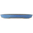 Pot à bonsaï ovale bleu de Reiho - 410 x 275 x 40 mm