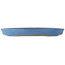 Pot à bonsaï ovale bleu de Reiho - 410 x 275 x 40 mm