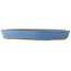 Pot à bonsaï ovale bleu de Reiho - 410 x 275 x 40 mm