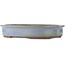 Oval blue bonsai pot by Yamaaki - 480 x 370 x 85 mm