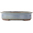 Oval blue bonsai pot by Yamaaki - 480 x 370 x 85 mm