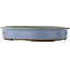 Oval blue bonsai pot by Yamaaki - 480 x 370 x 85 mm