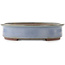 Oval blue bonsai pot by Yamaaki - 480 x 370 x 85 mm