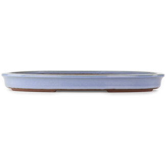 Yamaaki 480 mm oval blue bonsai pot by Yamaaki, Tokoname, Japan