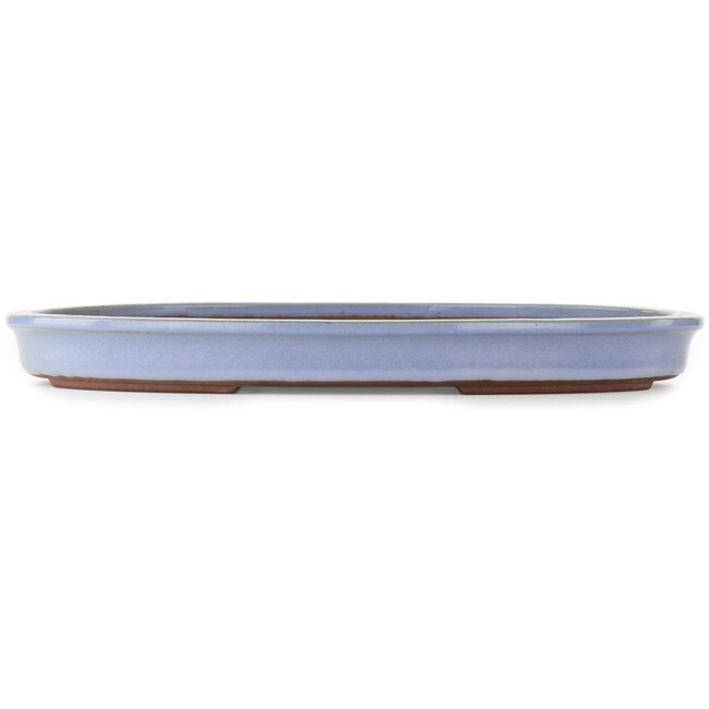 Oval blue bonsai pot by Yamaaki - 480 x 355 x 55 mm