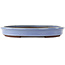 Oval blue bonsai pot by Yamaaki - 480 x 355 x 55 mm