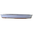 Oval blue bonsai pot by Yamaaki - 480 x 355 x 55 mm