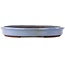 Oval blue bonsai pot by Yamaaki - 480 x 355 x 55 mm