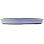 Ovale blauwe bonsai pot van Yamaaki - 480 x 355 x 55 mm