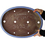 Pot à bonsaï ovale bleu de Yamaaki - 480 x 355 x 55 mm