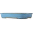 Maceta rectangular para bonsái de color azul de Koyou - 450 x 335 x 75 mm