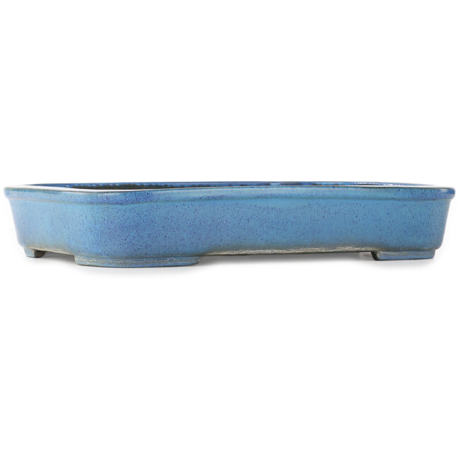 Vaso bonsai rettangolare blu di Koyou - 450 x 335 x 75 mm