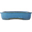 Maceta rectangular para bonsái de color azul de Koyou - 450 x 335 x 75 mm