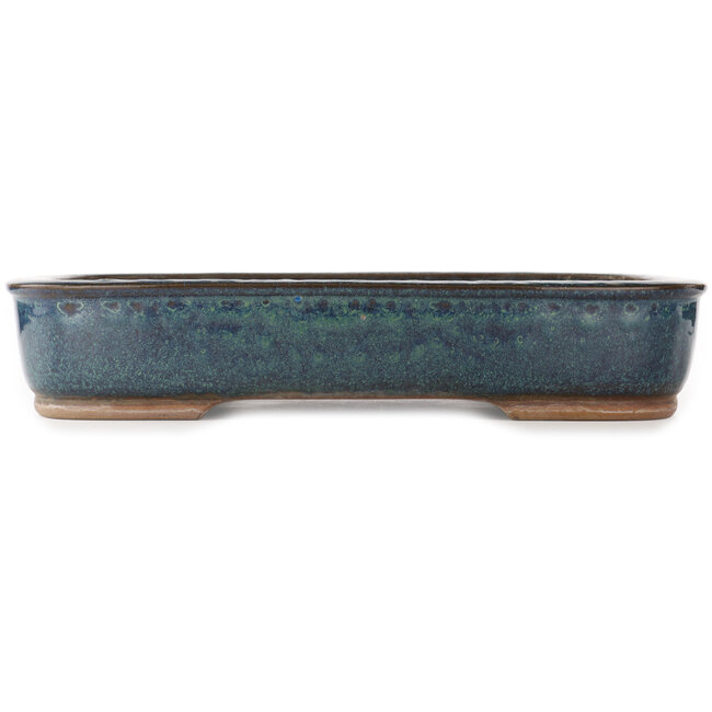 Maceta rectangular azul para bonsái - 470 x 365 x 85 mm