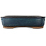 Maceta rectangular azul para bonsái - 470 x 365 x 85 mm