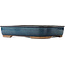 Maceta rectangular azul para bonsái - 470 x 365 x 85 mm