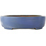 Maceta ovalada azul para bonsái de Hattori - 370 x 280 x 80 mm