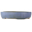 Oval blue bonsai pot by Hattori - 370 x 280 x 80 mm