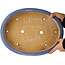 Pot à bonsaï ovale bleu par Hattori - 370 x 280 x 80 mm