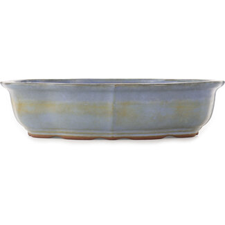  Yamaaki Pot à bonsaï lotus bleu 360 mm par Yamaaki, Tokoname, Japon