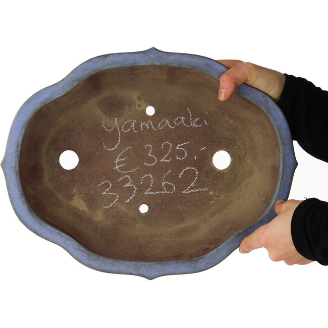 Vaso bonsai Lotus blu di Yamaaki - 360 x 285 x 85 mm